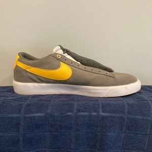 Size 11.Gray & Yellow. Nike SB Shoes